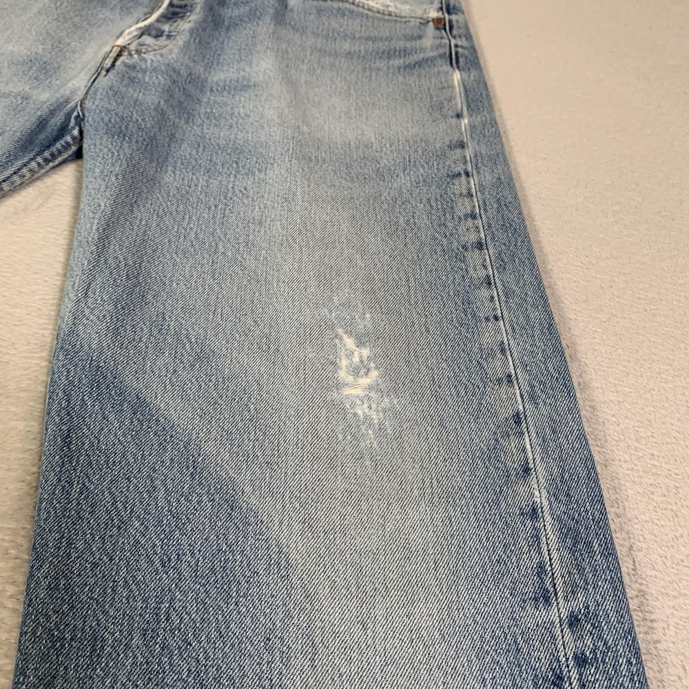 Vintage Levis 501xx Jeans Mens 35x33(Tag 38x36) Blue Light Straight USA Made 90s - Picture 2 of 16